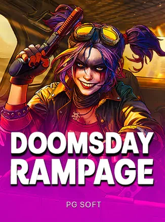 ภาพปกเกมสล็อตวันสิ้นโลก Doomsday Rampage จาก PG Soft