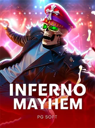 ภาพปกเกมสล็อตเปลวไฟ Inferno Mayhem จาก PG Soft