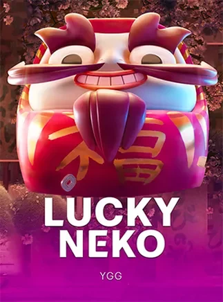 ภาพปกเกมสล็อตแมวกวัก Lucky Neko จาก Yggdrasil