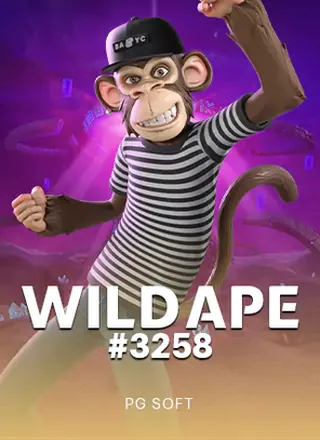 ภาพปกเกมสล็อตลิงวานร Wild Ape #3258 จาก PG Soft